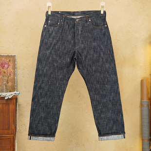 私人定制18盎司原浆原色重磅赤耳丹宁牛仔裤男纯棉养牛款打版复刻