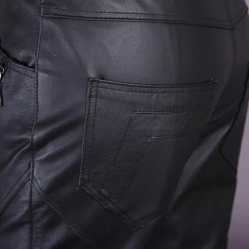 Pantalon cuir homme droit pour hiver - Ref 1486428 Image 5