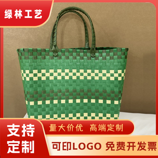 编织菜篮子M家现货大容量包包设计打样款菜篮子