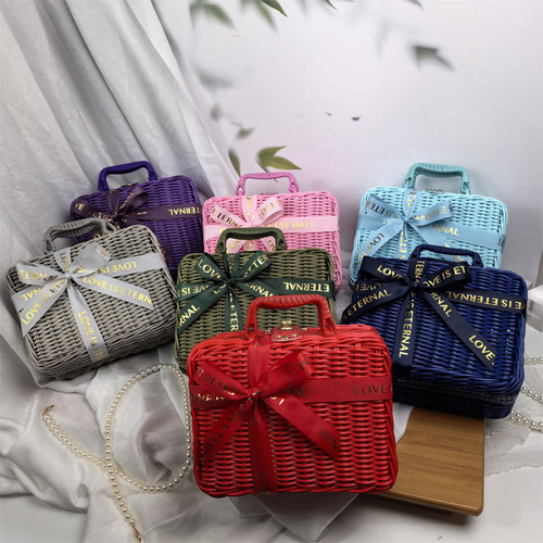 母亲节编织手提箱伴手礼品包装箱