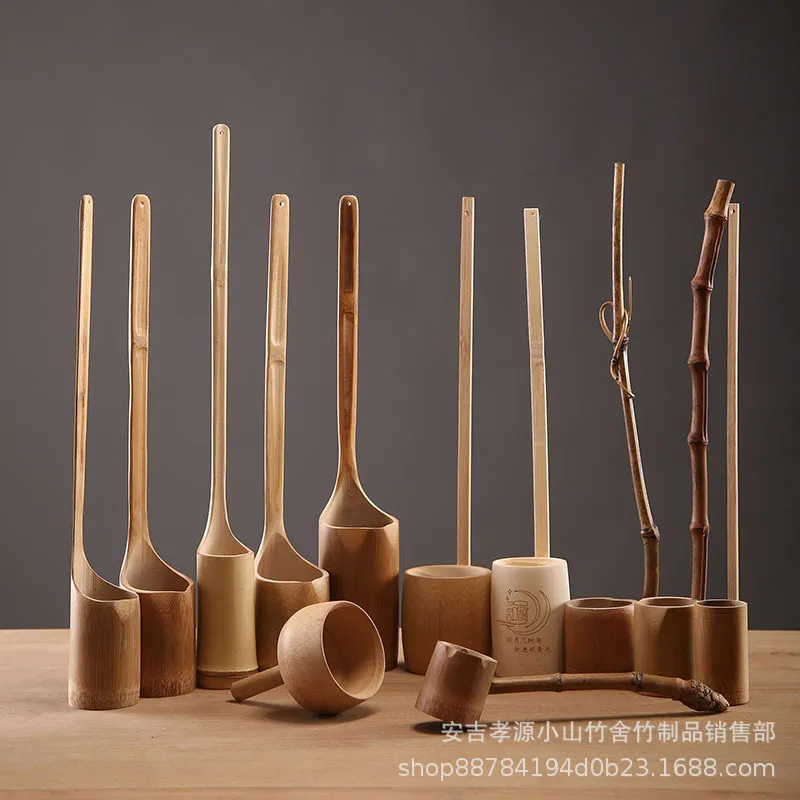 无漆竹制家用酒吊漏斗一两一体