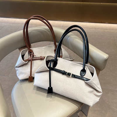 女士帆布hobo包大容量通勤单肩包