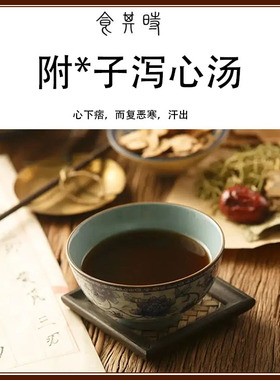 食其时 附FU子泻心汤 心下痞 复恶寒 汗出 2剂