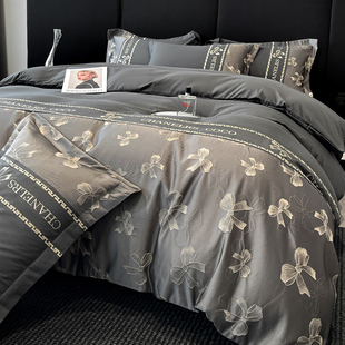2025新款化纤面料防螨宿舍三件套浮雕简奢系列四件套