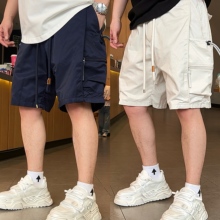 2025夏季新款多口袋工装短裤男潮牌户外运动宽松百搭机能风五分裤