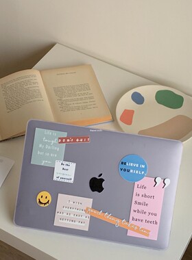 APEEL STUDIO 原创励志标签保护壳适用苹果笔记本2021ProAir13寸