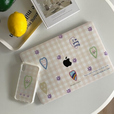 APEELSTUDIO透明爱心格纹