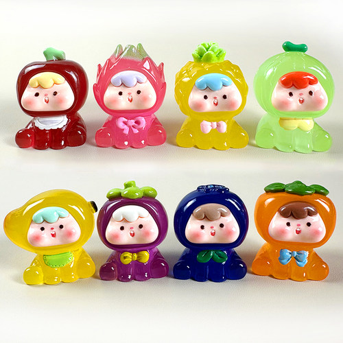 夜光四代水果崽崽树脂饰品配件