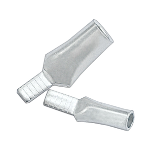 伊莱科C45鸭嘴铜鼻子插针插片 空开接线端子冷压连接电线接头紫铜