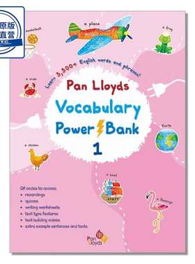 预售6-8周到货 小学一年级英语 词汇书 Pan Lloyds Vocabulary Power Bank 1 乐思出版社-9789888750009