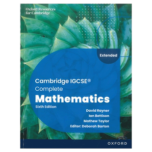 现货 牛津IG数学 Cambridge IGCSE Complete Mathematics Extended: Student Book Sixth Edition 第六版-9781382042529