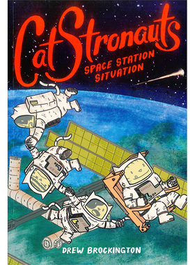 英文原版 CatStronauts Space Station Situation 猫猫历险记 空间站情况 英文版 全彩漫画书 太空宇宙题材 奇幻冒险儿童故事书