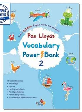 现货香港教材 小学二年级英语 词汇书 Pan Lloyds Vocabulary Power Bank 2 乐思出版社-9789888750016