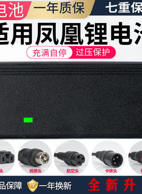 适用凤凰电动滑板车专用锂电池充电器48V2A车36伏平衡车通用配件
