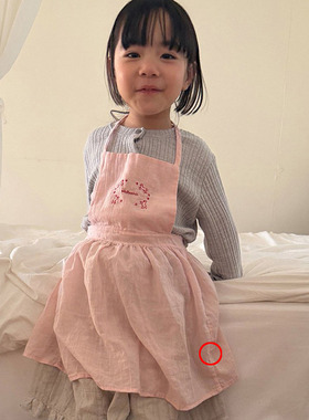 韩国童装代购2026春季新款MiniBonbon女孩百搭甜美儿童外穿吊带裙