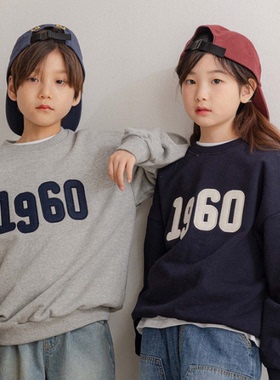 韩国童装代购2026春新款bucketlist男女孩时尚中大童百搭宽松卫衣