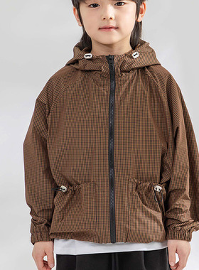 韩国童装代购2026春新款bucketlist男女孩中大童宽松儿童连帽外套