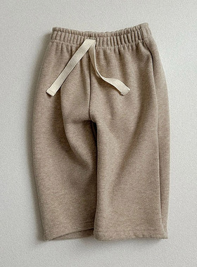 韩国童装代购2025冬款ATOMEME男女孩宝宝小童加绒百搭儿童休闲裤