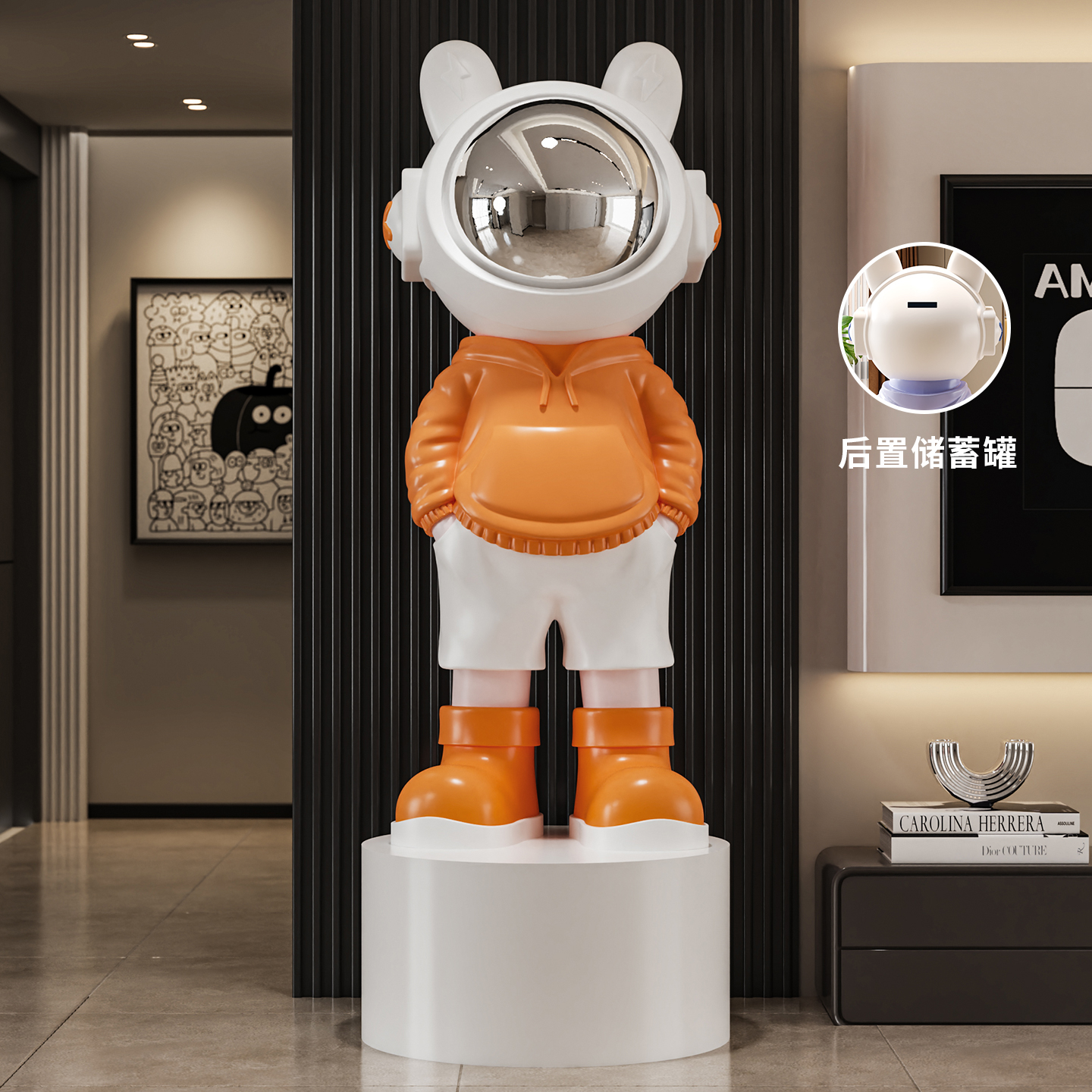 网红太空人落地摆件高档送礼