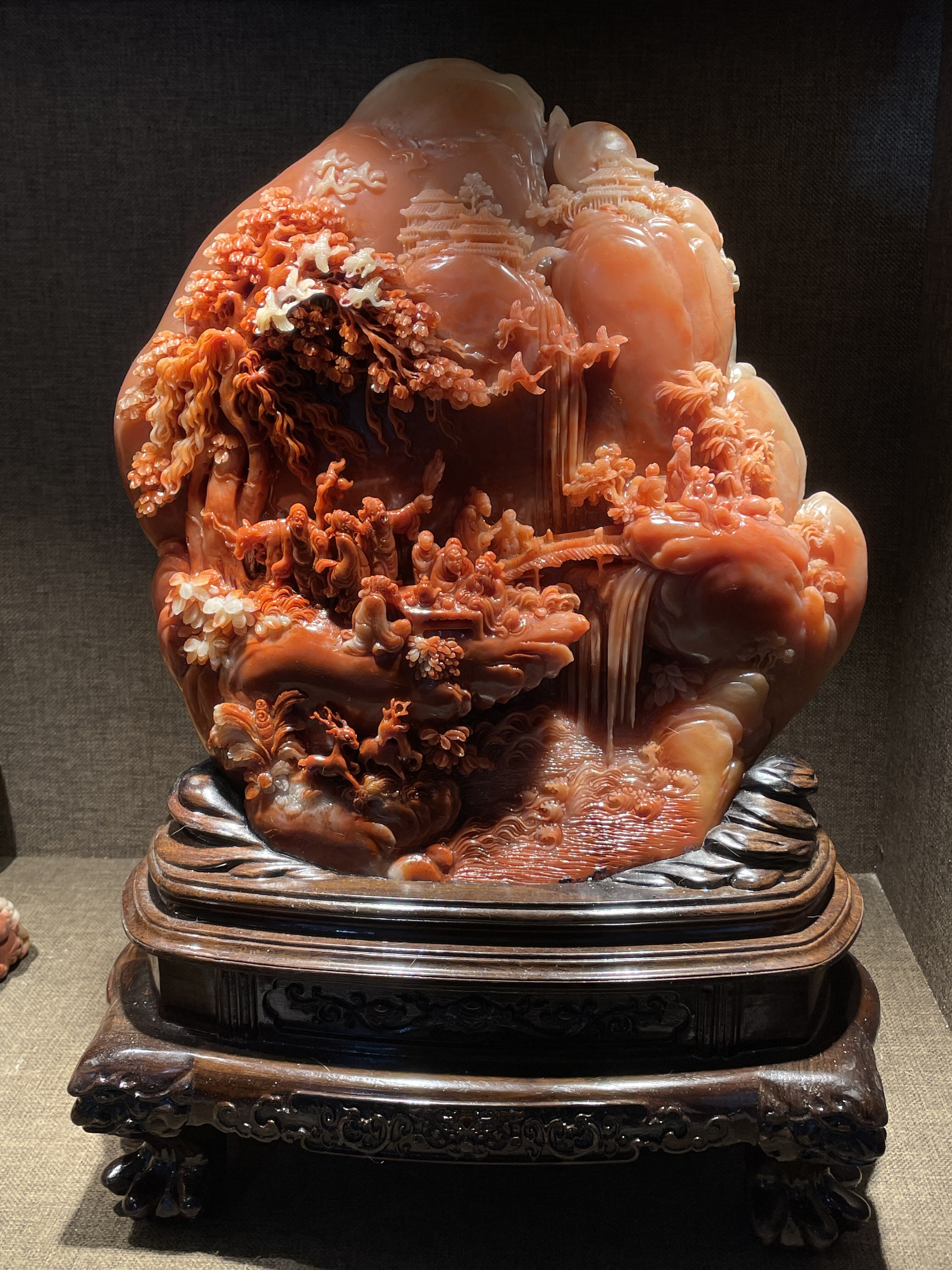 福建天然寿山山水人物花鸟新中式客厅玄关装饰摆件松下雅聚,家居饰品,石雕,淘宝优惠券,粉丝福利购,淘宝优惠卷