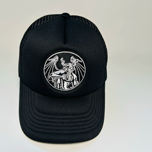 美国外单巨石精酿啤酒小恶魔潮牌棒球帽夏季网帽鸭舌帽海绵帽