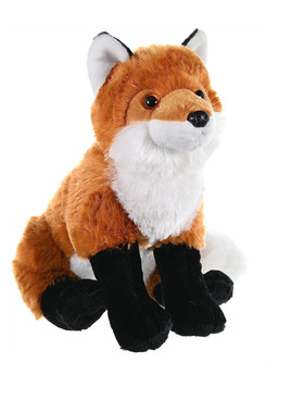 狐狸社FoxFireF 柔软红狐玩偶 狐狸公仔 亲肤狐狸布娃娃毛绒玩具