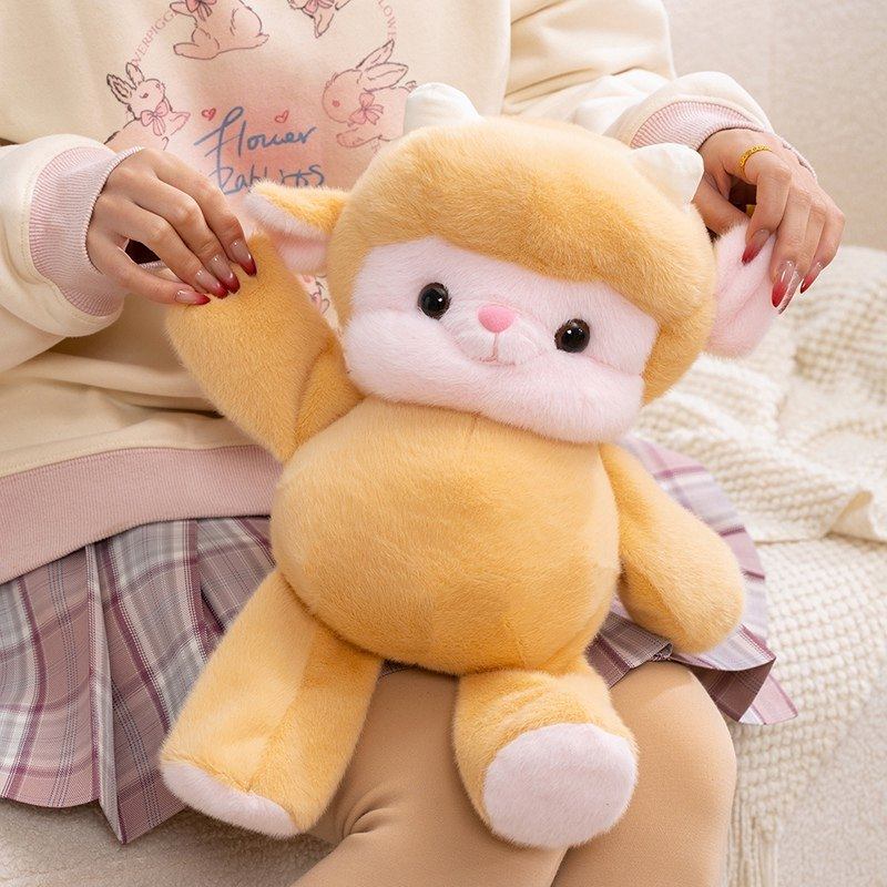 卡通可爱跑跑小羊公仔毛绒玩具小羊羔小绵羊抱枕玩偶儿童安抚娃娃,玩具/童车/益智/积木/模型,毛绒/玩偶/公仔/布艺类玩具,淘宝优惠券,粉丝福利购,淘宝优惠卷