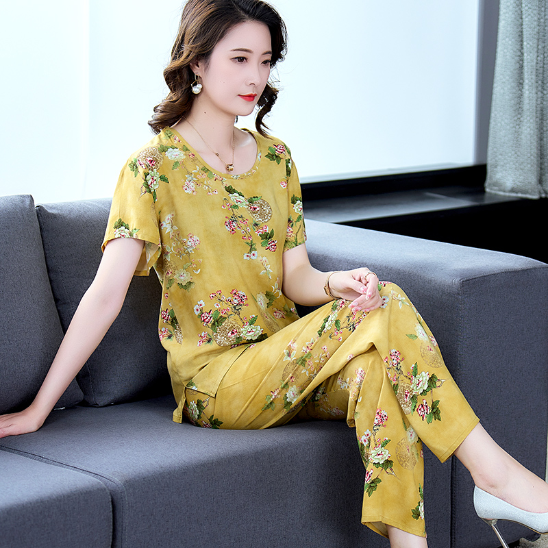顿尼科女士棉绸舒适睡衣家居服