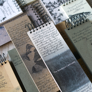 墨下【浮生记】特种纸线圈本无粘性便签本 复古空白手帐本小本子
