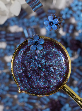 墨下特调【极光系列Vol.2】樱花火漆蜡分装火漆印章珠光蜡粒套装