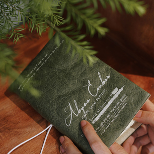 墨下【余烬】a6复古活页手帐本笔记本子 空白日记本手账本外壳