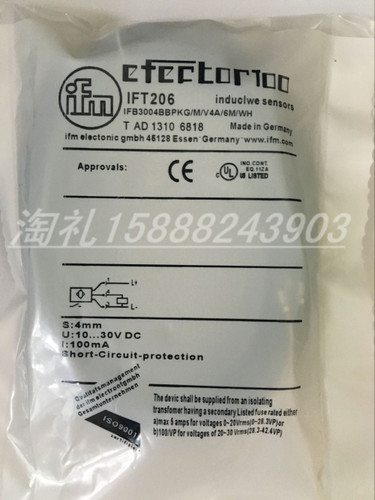全新易福门接近开关IFT243   IFG3003BBPKG/AM/US-104-DPS传感器