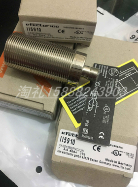 全新易福门IFM接近开关传感器II5910| IIA3015BBPKG/US质保一年