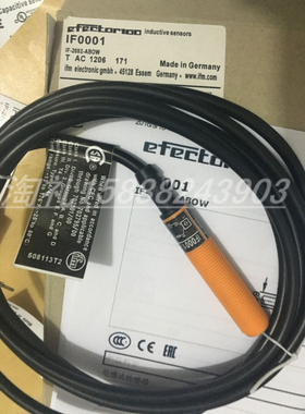 全新易福门电感式接近开关IF5865   IF-3002-BPKG传感器