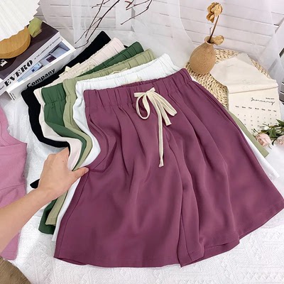 胖mm300斤情侣西裤阔腿五分裤女