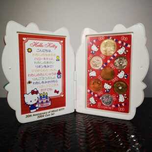 日本2004年KITTY纪念币收藏品摆件特价包邮