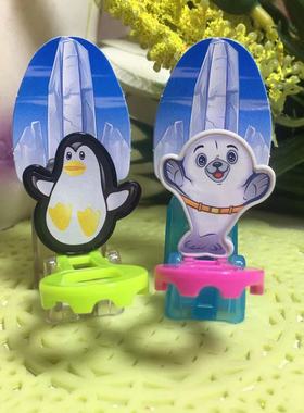 健达奇趣蛋企鹅海狮发射玩具摆件