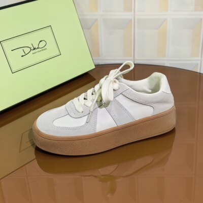 7M76/3CM牛皮清仓撤柜断码处理女鞋休闲女鞋时尚百搭真皮复古小众