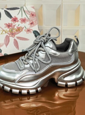 1912/6CM小牛皮断码撤柜清仓处理单鞋百搭浅口老爹鞋运动鞋鞋子女