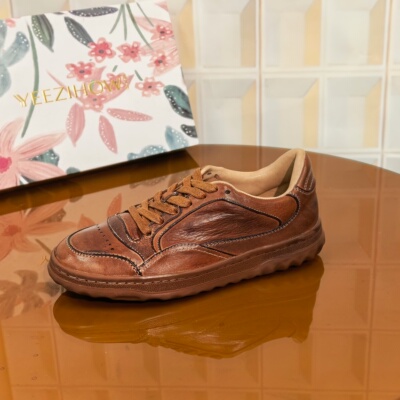 9781/3CM马皮清仓撤柜断码处理潮流舒适板鞋休闲皮鞋轻便透气厚底