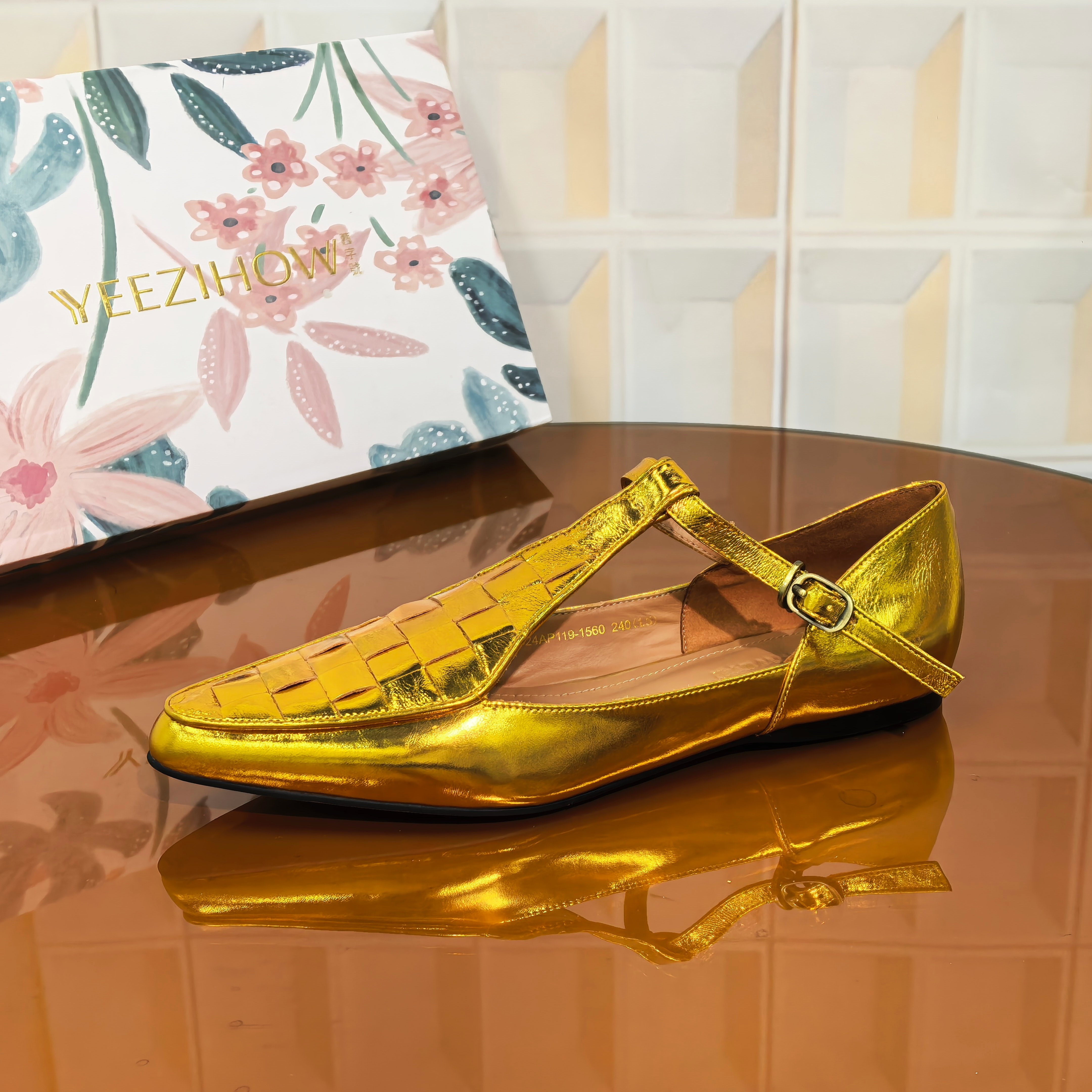 1560/1CM牛皮断码撤柜清仓处理单鞋休闲透气舒适平底鞋女百搭尖头