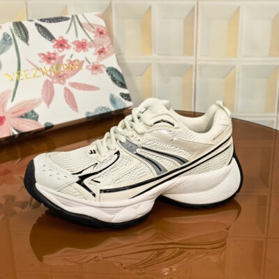 9497/5CM网面清仓撤柜断码处理老爹鞋时尚女鞋透气女鞋百搭跑步鞋