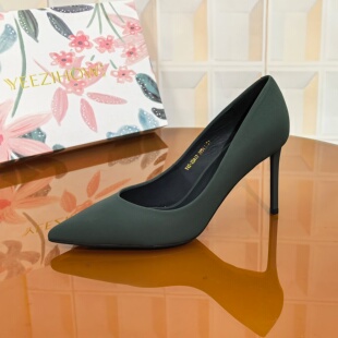 粘胶鞋 S610 法 尖头春季 处理通勤细跟高跟鞋 7CM高跟鞋 清仓撤柜断码