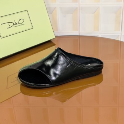 1015/2CM牛皮清仓撤柜断码处理新款夏季国风时尚百搭包头舒适厚底