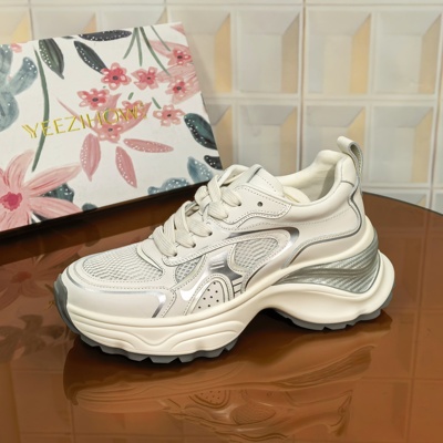 1879/5CM牛皮断码撤柜清仓处理增高时尚休闲鞋老爹鞋时尚透气夏季