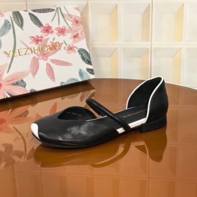 4776/2CM清仓撤柜断码处理牛皮法式女士女鞋四季通用夏季增高浅口