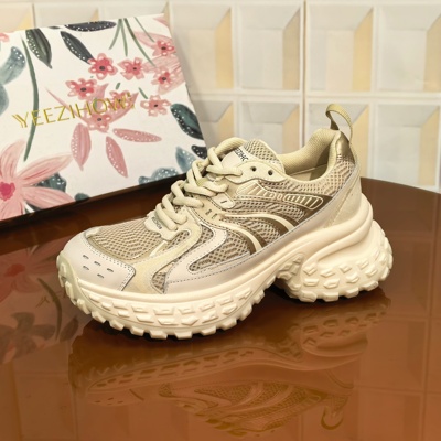 9046/5CM女士清仓撤柜断码处理单鞋休闲风夏季透气运动休闲鞋鞋子