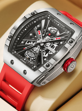 格雅航天手表男正品高档男士机械表全自动防水男款酒桶型十大腕表