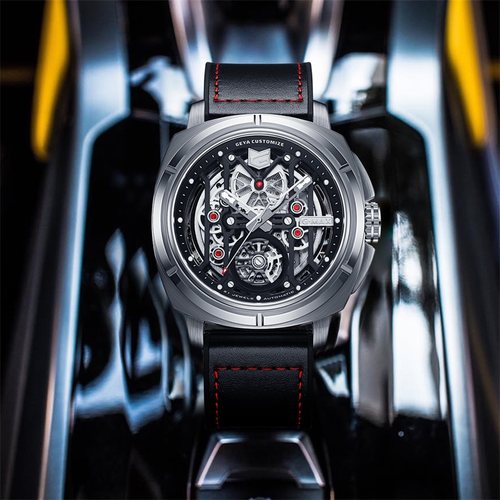 格雅手表男全自动镂空机械腕表