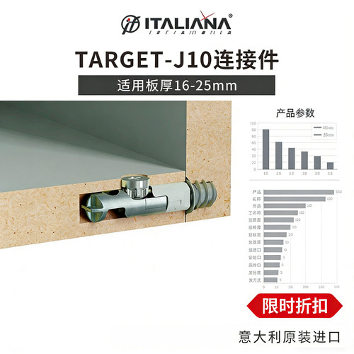 意大利 IF 五金 TARGET-J10 重型连接件调节脚 进口家具组合件 - 封面